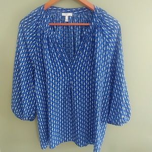 Joie 3/4 Sleeve Top. Size L. 100%Silk.